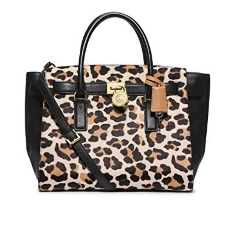 Rare & HTF Michael Kors Leopard Haircalf Hamilton - 2015 Holiday Edition